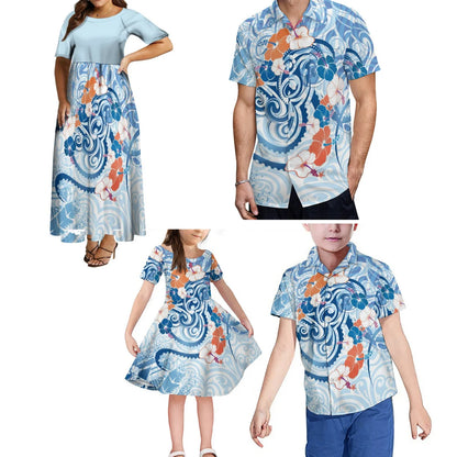Women's Ruffled Sleeve High-Stretch Print Maxi Dress