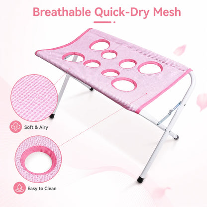 Foldable Portable Pet Grooming Table & Bath Station with Non-Slip Mesh
