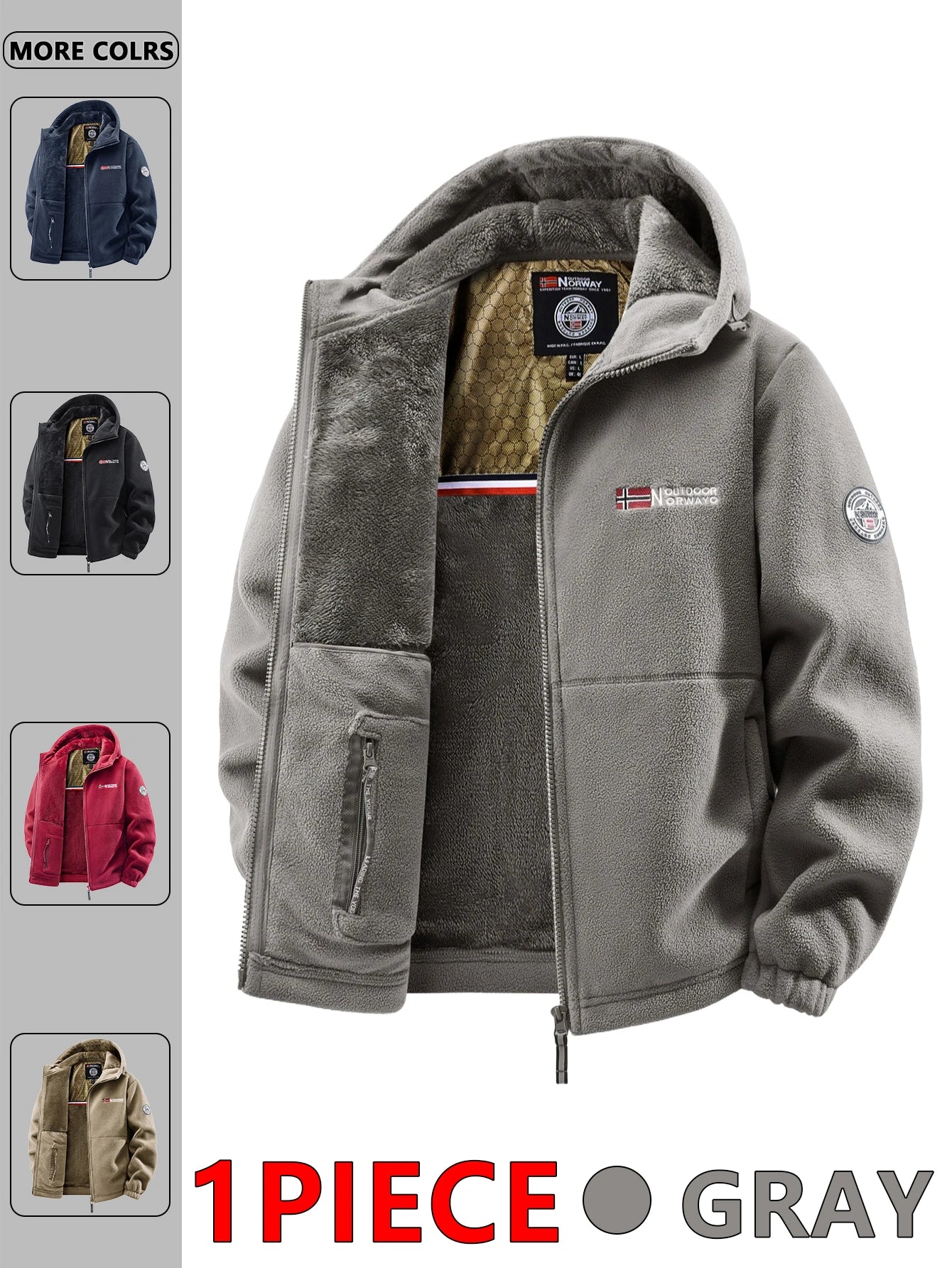 Men's All-Season Casual Padded Jacket – Lightweight Thermal Zip-Up Coat