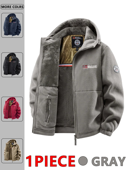 Men's All-Season Casual Padded Jacket – Lightweight Thermal Zip-Up Coat