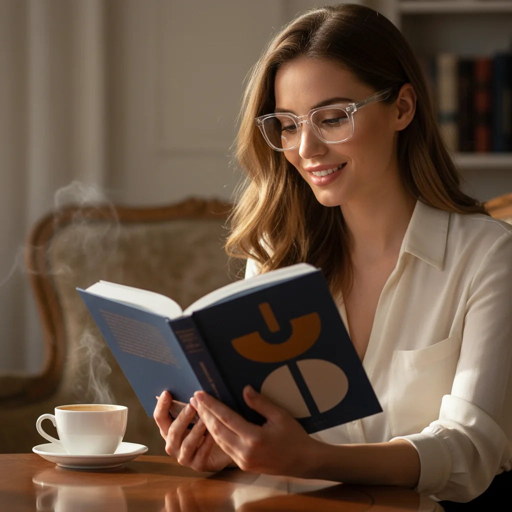 TR90 Lightweight Round Frame Optical Glasses