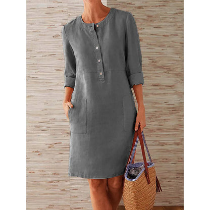 Women's Relaxed Fit Cotton Linen Tunic