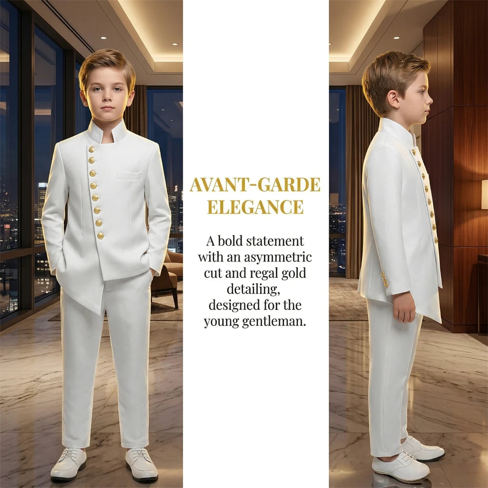 DMDRS Boys' 2-Piece Formal Suit Set – Blazer & Pants Outfit