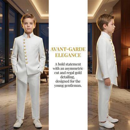 DMDRS Boys' 2-Piece Formal Suit Set – Blazer & Pants Outfit