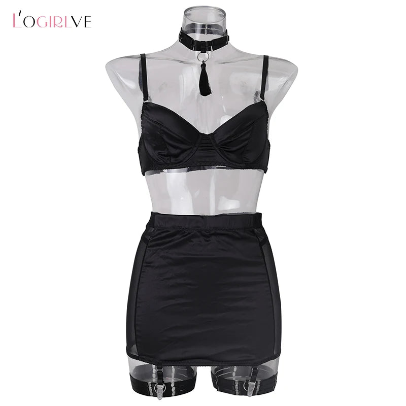 5-Piece Sheer Lingerie Set