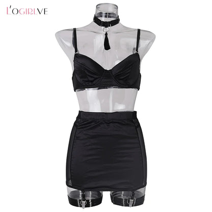 5-Piece Sheer Lingerie Set