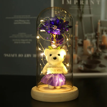 Valentines Day Eternal Rose LED Light