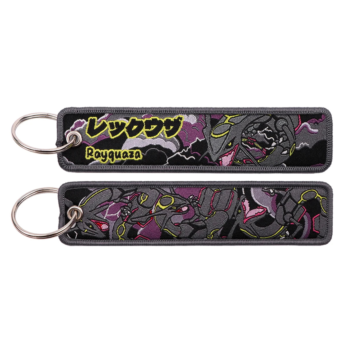 Japanese Anime Embroidered Fob Jet Tag Keychain