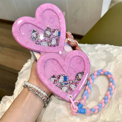 Glitter Hello Kitty Shake With Mirror Case For iPhone
