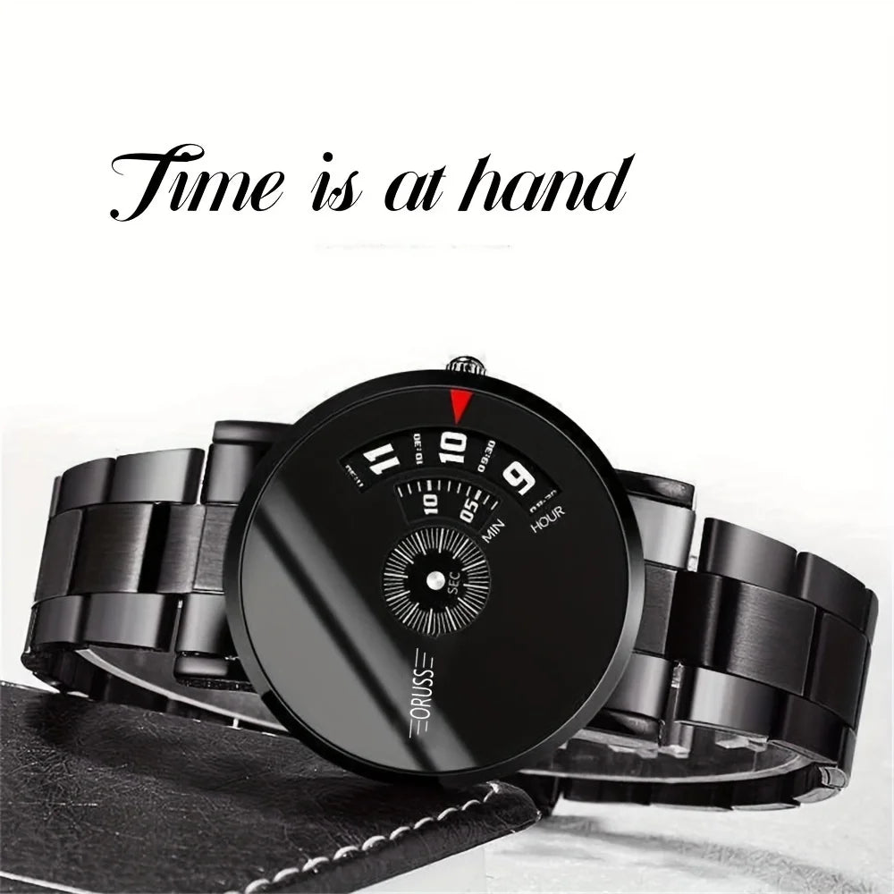 ORUSS Men's Ultra-Thin Quartz Watch - Minimalist Alloy Wristwatch