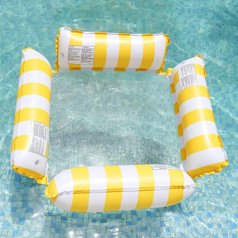 Inflatable Pool Float Hammock with Arms