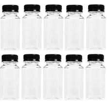 150-500ML Empty Plastic Drink Containers with Black Screw Caps