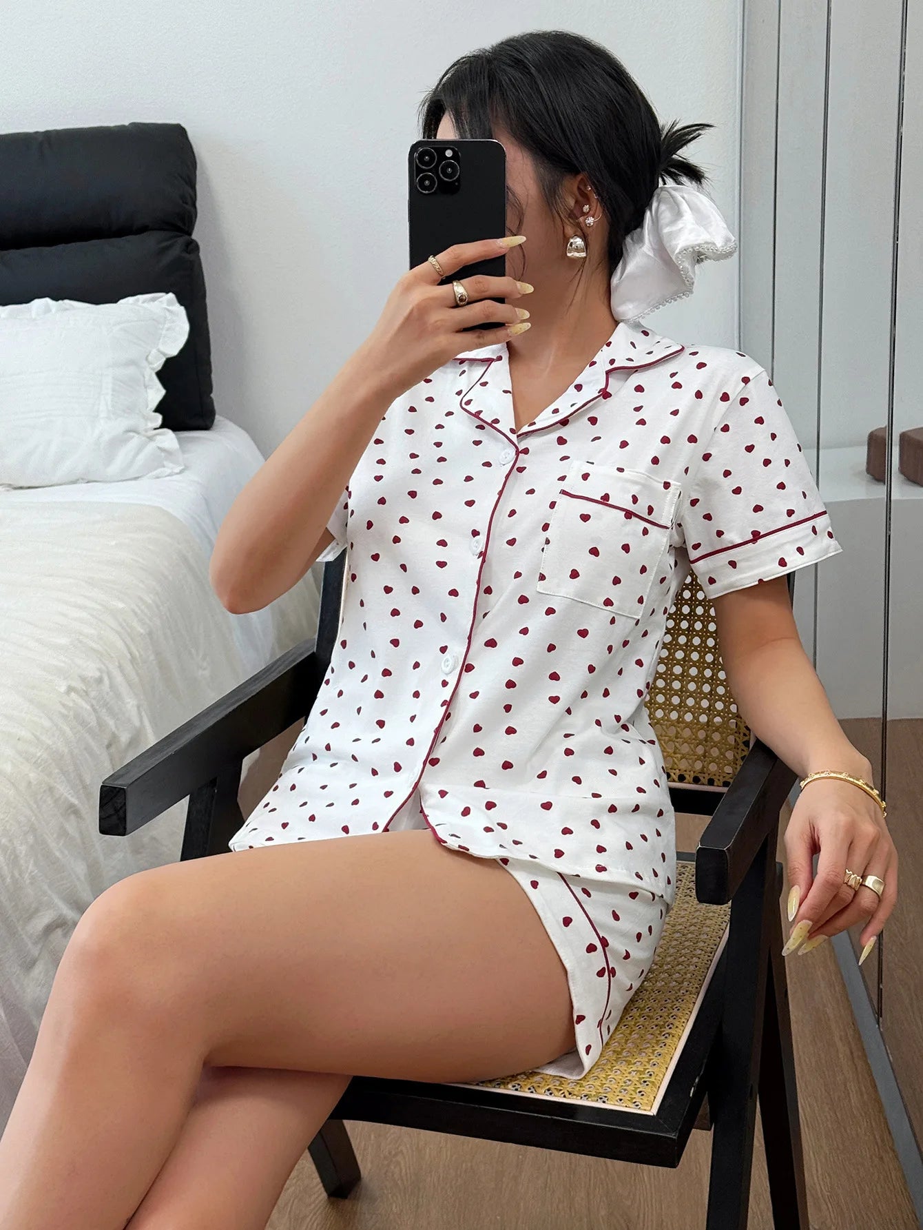 Cotton Tw0-piece Pajama Set
