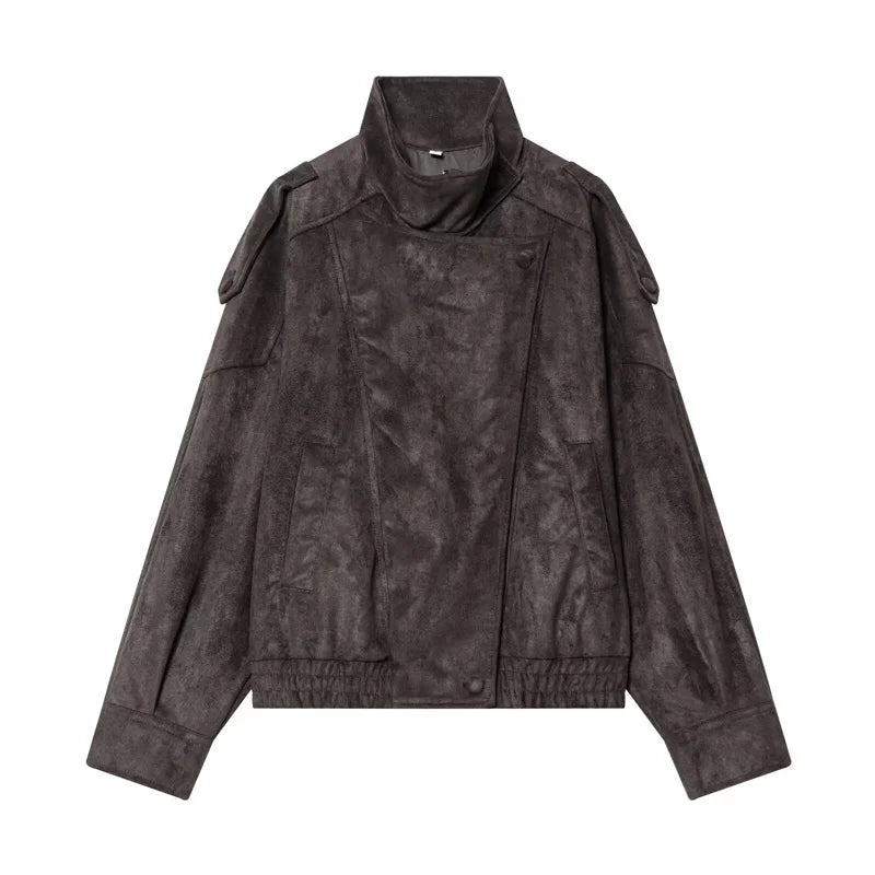 Women's Chic Faux Leather Jacket