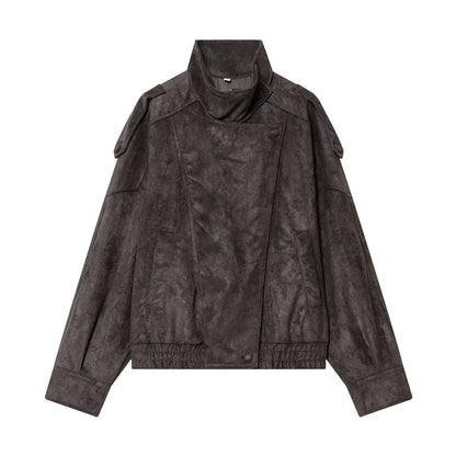 Women's Chic Faux Leather Jacket