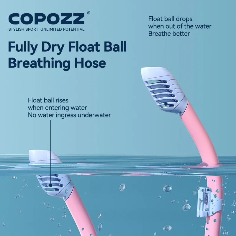 COPOZZ Kids Full Face HD Anti Fog Snorkel Mask