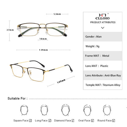 CLLOIO Ultralight Business Reading Glasses