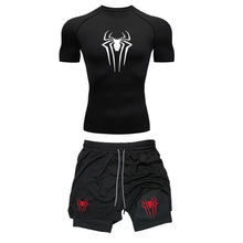 Compression Spider Printed Quick Dry Sportwear Set