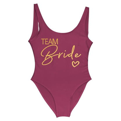 Women’s "Bride" & "Team Bride" One-Piece Swimsuit