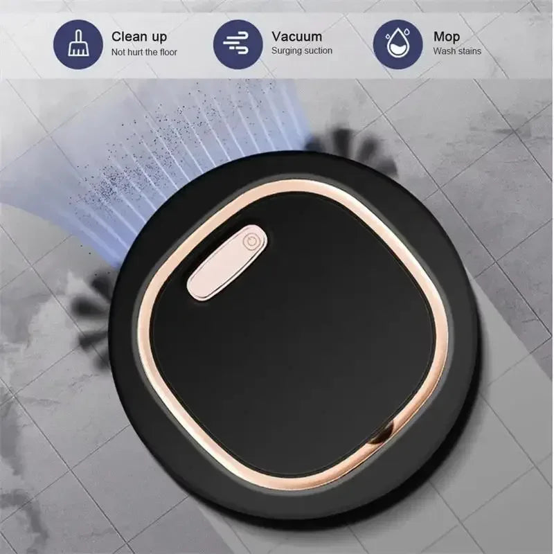 3-in-1 Smart Touch-Activated Robot Vacuum & Wet/Dry Mop