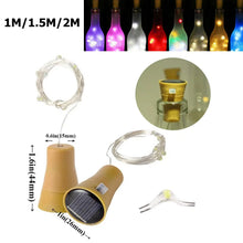 Solar Wine Bottle Led String Fairy Lights
