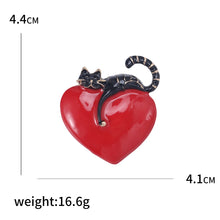 Valentine's Day Romantic Rhinestone Heart Brooches