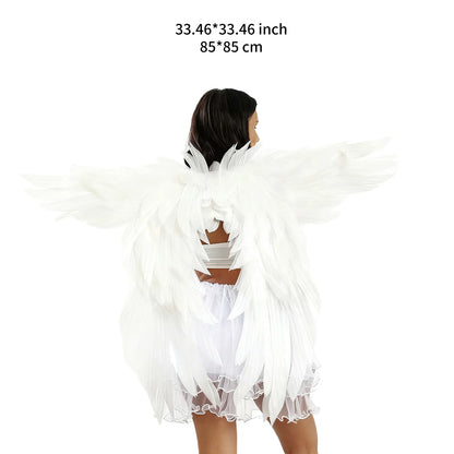 Angel Wings Simulated Feather Wings – Adult & Kids Cosplay Costume
