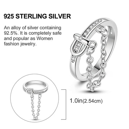 925 Sterling Silver Infinite Love Cubic Zircon Ring