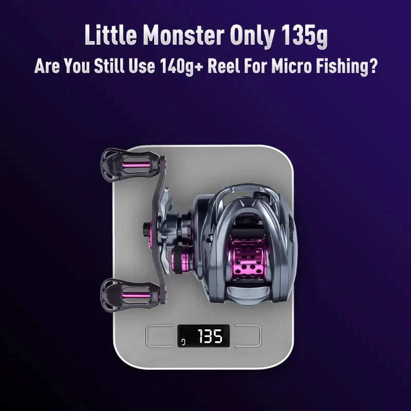 Kingdom Ultra-Light 135g Micro Monster BFS Baitcasting Fishing Reel