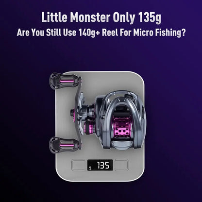 Kingdom Ultra-Light 135g Micro Monster BFS Baitcasting Fishing Reel