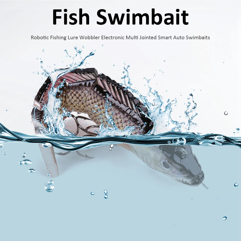Robotic Auto-Swimming Electronic Fishing Lure (4-Segment Wobbler)
