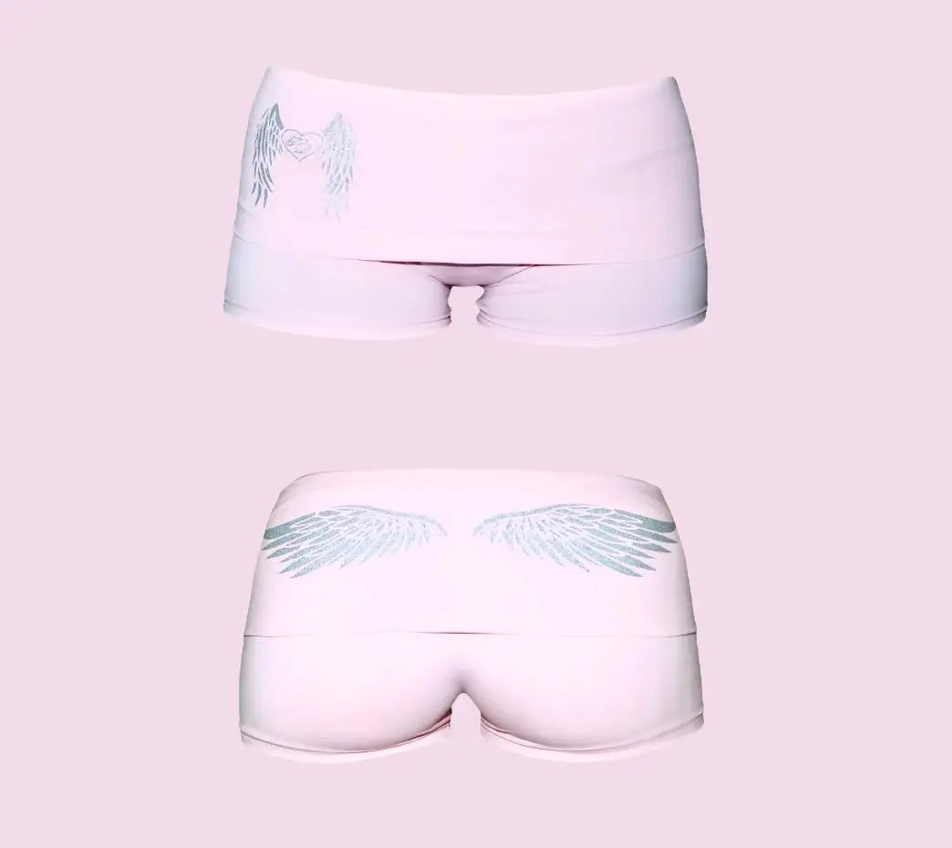 Retro Millennium Patterned Printed Shorts
