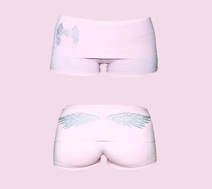 Retro Millennium Patterned Printed Shorts