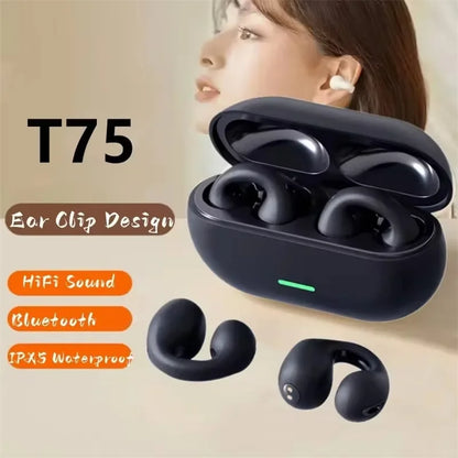 T75 TWS Touch Control Wireless Headphones