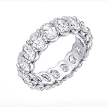 925 Sterling Silver Oval Simulated Diamond Ring