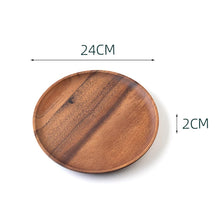 Round Wooden Dinner Plates