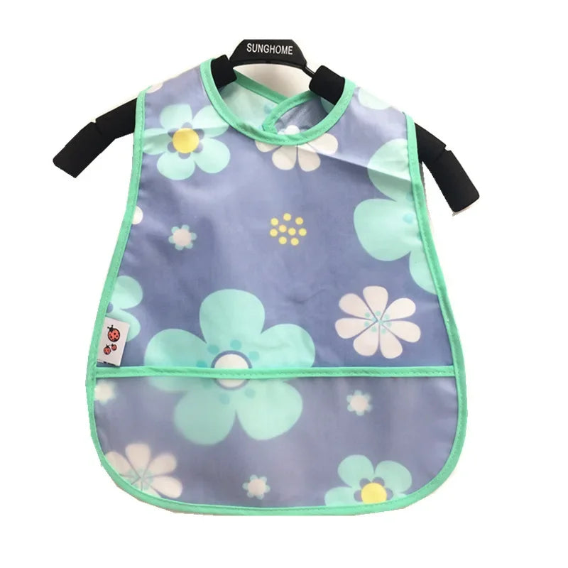 Cartoon Pattern Waterproof Feeding Bibs