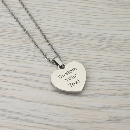 Picture Personalized Photo Love Heart Projection Pendant Necklace