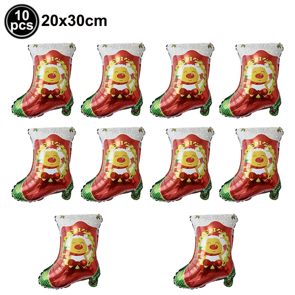 Standing Santa Claus Christmas Foil Balloon Decoration