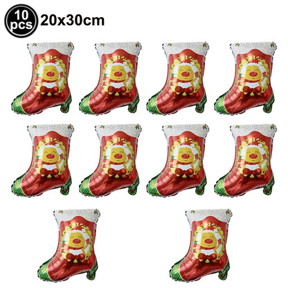 Standing Santa Claus Christmas Foil Balloon Decoration