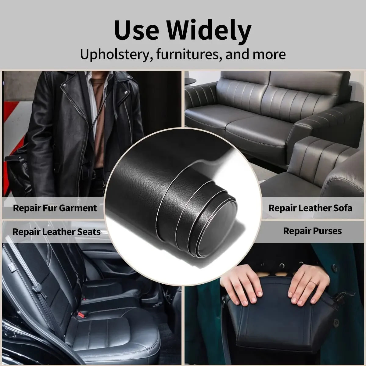 Self-Adhesive Leather Repair Patch Tape Roll
