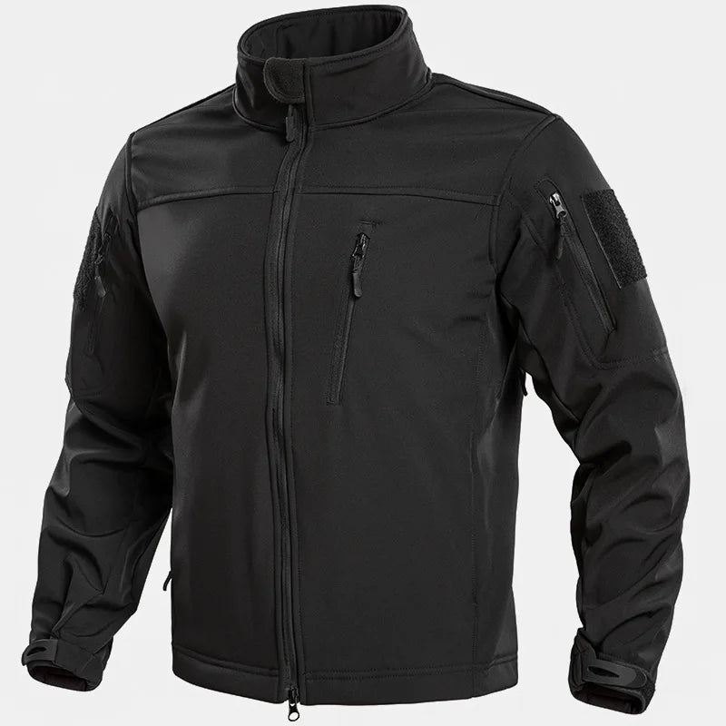 Men's Tactical Softshell Fleece-Lined Hiking Jacket