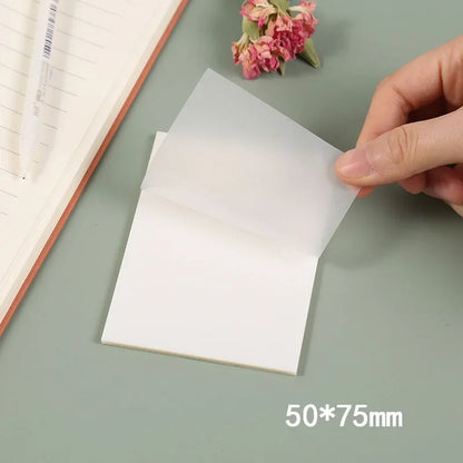 100 Sheets Transparent Sticky Notes
