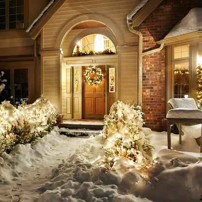 Outdoor Solar LED String Lights - Waterproof Copper Wire Garland