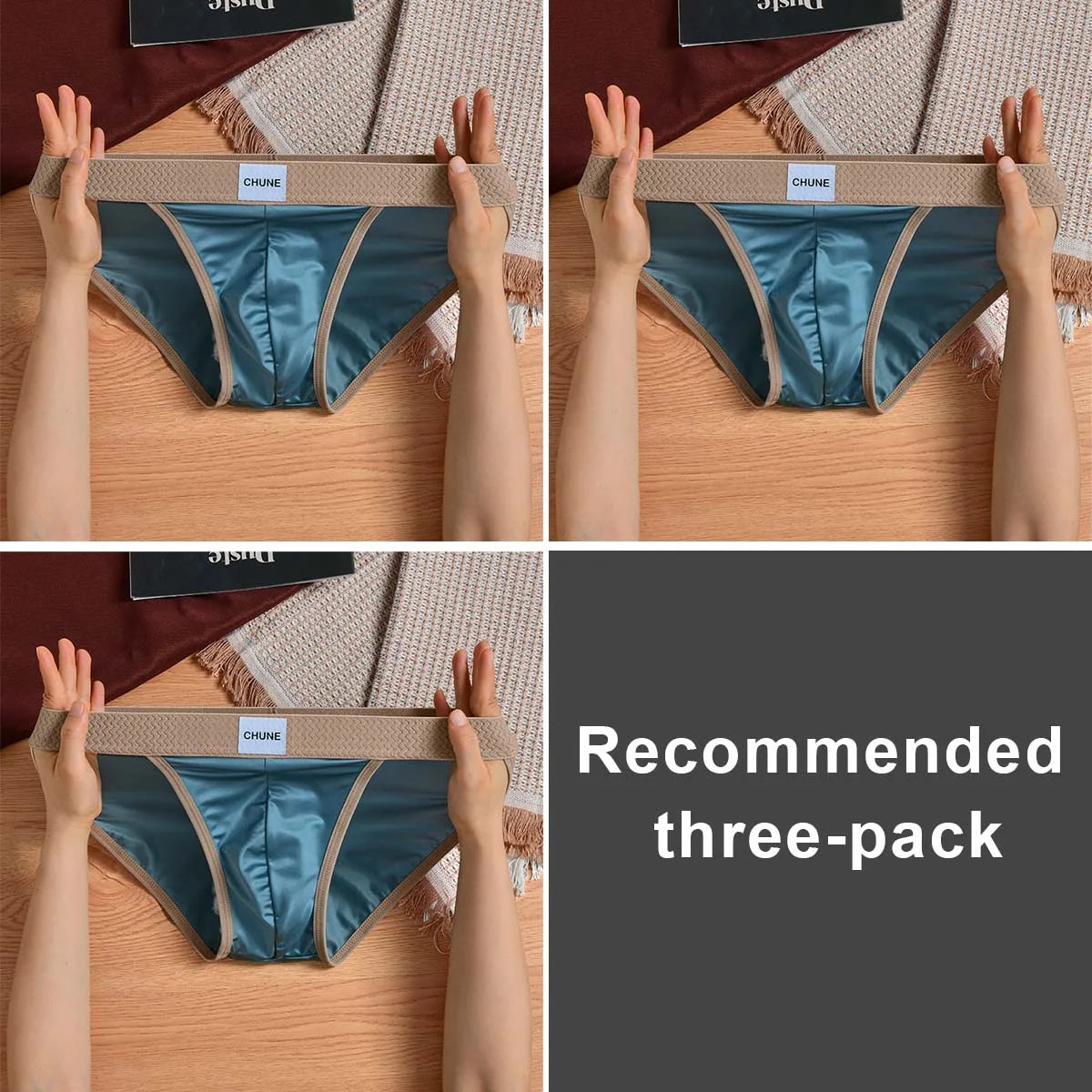 3pcs Lorien Crest Ice Silk Briefs