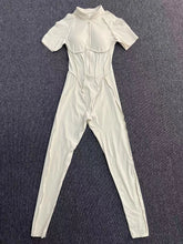 Jumpsuit with 3D Half Zip Sleeveless