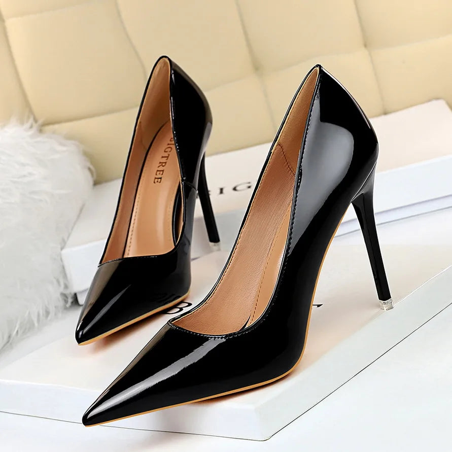 Women's Pointed Toe Super High Heel Stiletto Pumps