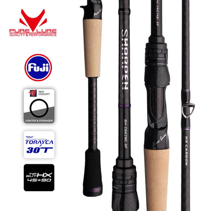 PURELURE SHARPEN Soft Lure Long Spinning and Casting Action Rods