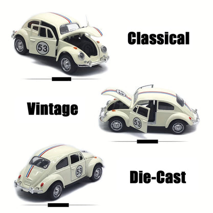 1:32 Vintage Die-Cast Volkswagen Beetle Race Car