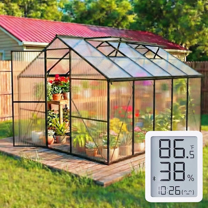 Greenhouse with Hygrometer Reinforced Aluminum